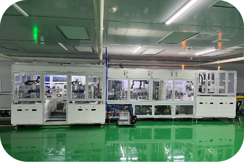 Front-end workshop: Use fully automatic COG/FOG equipment. The first-pass yield of products is over 99%.